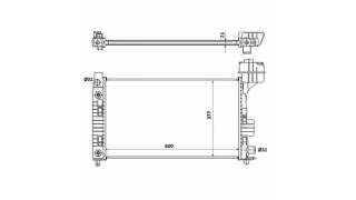 RADIADOR AGUA MERCEDES CLASE A  - M.358304 / 1685000202