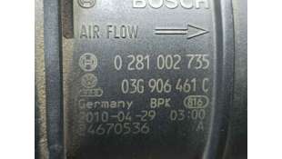 CAUDALIMETRO SEAT EXEO ST 2.0 TDI (120 CV) DE 2010 - D.4540088 / 03G906461C 2