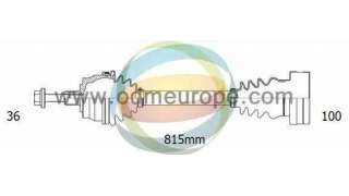 TRANSMISION DELANTERA DERECHA SKODA OCTAVIA II (2004-2010) 1.9 TDI 105CV 1896CC - L.4902162 / 5Q0407272H