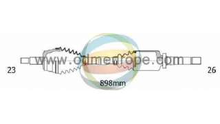 TRANSMISION DELANTERA DERECHA RENAULT CLIO III (2005-2012) 1.4 16V 98CV 1390CC - L.4993026 / 8200618111