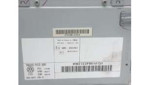 SISTEMA AUDIO / RADIO CD VOLKSWAGEN GOLF V (2003-2008) 1.9 TDI 105CV 1896CC - L.5208031 / 1K0035186 2