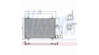 CONDENSADOR / RADIADOR  AIRE ACONDICIONADO CITROEN BERLINGO / BERLINGO FIRST LIMUSINA (1998-2005) 1.9 D (MFWJZ) 70CV 1868CC
