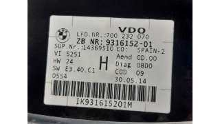 CUADRO INSTRUMENTOS BMW X1 (2009-2015) SDRIVE 18 D 143CV 1995CC - L.5385663 / 931615201