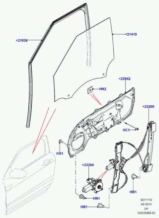 ELEVALUNAS DELANTERO IZQUIERDO PEUGEOT 207 VAN (2006-) - L.5535874 / 9681181280