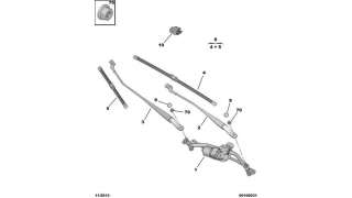 MANDO LIMPIA SUZUKI GRAND VITARA I (2001-2005) 2.0 HDI 110 16V 4X4 (SQ 420D) 109CV 1997CC - L.5787374 / 17A164LH1