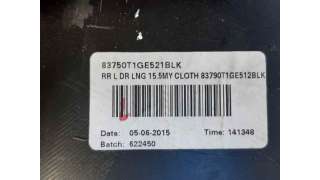 GUARNECIDO PUERTA TRASERA IZQUIERDA HONDA CR-V IV (2013-) 1.6 I-DTEC (RE6) 120CV 1597CC - L.6073061 / 83750T1GE521BLK