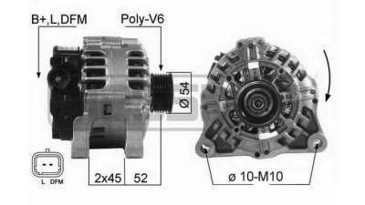 ALTERNADOR PEUGEOT 407 (2004-2005) 2.0 136CV 1997CC - L.6110845 / 5705GQ