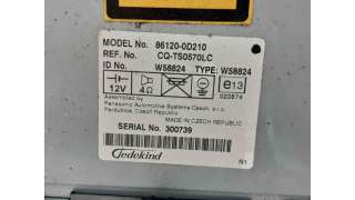 SISTEMA AUDIO / RADIO CD TOYOTA YARIS (2005-2012) 1.4 D-4D (NLP90) 90CV 1364CC - L.6256493 / 861200D210