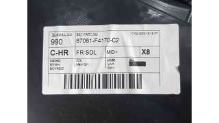 GUARNECIDO PUERTA DELANTERA IZQUIERDA TOYOTA C-HR (2016-) 1.8 HYBRID (ZYX10, ZYX11) 122CV 1798CC - L.6300876 / 67782X1B25