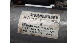 MOTOR ARRANQUE OPEL CORSA E (2014-2019) 1.4 TURBO (08, 68) 101CV 1364CC - L.6378615 / 25194650