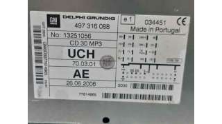 SISTEMA AUDIO / RADIO CD OPEL ZAFIRA B (2005-2015) 1.9 CDTI (M75) 120CV 1910CC - L.6443643 / 13251056