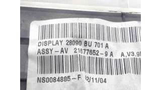 PANTALLA MULTIFUNCION NISSAN ALMERA II (2003-2006) 2.2 DCI 112CV 2184CC - L.6792209 / 28090BU701A