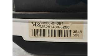 CUADRO INSTRUMENTOS TOYOTA COROLLA VERSO (2005-2009) 2.2 D-4D (AUR10) 136CV 2231CC - L.6819332 / 838000F091