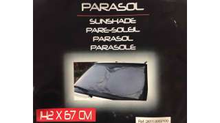 PARASOL DERECHO ACCESORIO UNIVERSAL - 985730 / 8421779525990 - KRAWEHL 2605.0002100, CORTINA PARASOL DELANTERA COLOR GRIS-NEGRO,