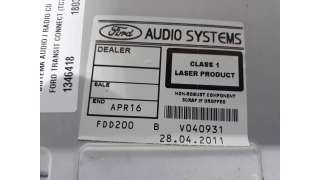 SISTEMA AUDIO / RADIO CD FORD TRANSIT CONNECT (2002-2013) 1.8 TDDI Turbodiesel (90 CV) - 1346418 / 1803006