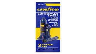 GATO ACCESORIO UNIVERSAL - 1548792 / GOD1254 - ARTICULO NUEVO / GATO HIDRAULICO DE BOTELLA GOODYEAR 3 TONELADAS, LEVANTA DE 181 