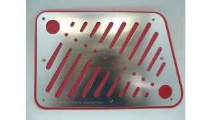 PEDAL ACELERADOR ACCESORIO UNIVERSAL - 1030765 / 8711293043842 - JUEGO DE PEDALES COCHE, COLOR ROJO-ALUMINIO. PEDAL PAD KIT ALUM 2