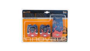 PEDAL ACELERADOR ACCESORIO UNIVERSAL - 1052234 / 8430046400243 - JUEGO DE 3 CUBREPEDALES METALICO ROJO TRIBAL. NUEVO. PEDALSET B 2