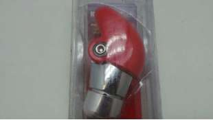 POMO PALANCA CAMBIO ACCESORIO UNIVERSAL - 1052331 / 8421779000749 - POMO METALICO-ROJO TIPO AVIACION,  NUEVO.RED- METAL GEARSHIF 2