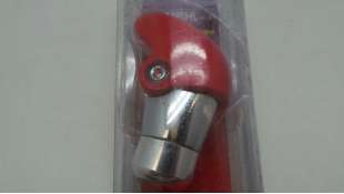 POMO PALANCA CAMBIO ACCESORIO UNIVERSAL - 1052332 / 8421779000749 - POMO METALICO-ROJO TIPO AVIACION,  NUEVO.RED- METAL GEARSHIF 2