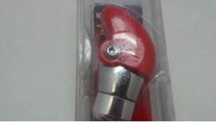 POMO PALANCA CAMBIO ACCESORIO UNIVERSAL - 1052333 / 8421779000749 - POMO METALICO-ROJO TIPO AVIACION,  NUEVO.RED- METAL GEARSHIF 2