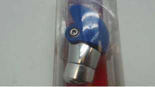 POMO PALANCA CAMBIO ACCESORIO UNIVERSAL - 1052334 / 8421779000749 - POMO METALICO-AZUL TIPO AVIACION,  NUEVO.BLUE- METAL GEARSHI 2