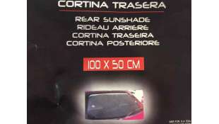 PARASOL DERECHO ACCESORIO UNIVERSAL - 985726 / 8421779020914 - KRAWEHL 2605.0002091, CORTINA TRASERA COLOR NEGRO, TAMAÑO 100 X 5 2