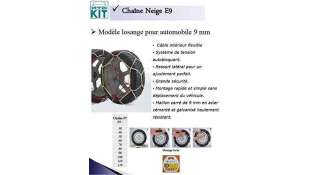 CADENAS ACCESORIO UNIVERSAL - 987136 / 8429296990000 - JOPE CADENAS PARA LA NIEVE VL, 090 , MEDIDAS COMPATIBLES:   14/15/16/17/1 2