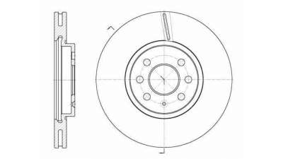 DISCO FRENO DELANTERO OPEL MERIVA A LIMUSINA (2003-2010) 1.3 CDTI (E75) 75CV 1248CC - L.939571 / 93175376