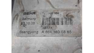 ENFRIADOR ACEITE MOTOR SSANGYONG KYRON (2005-) 2.0 XDI 4X4 141CV 1998CC - L.6941846 / A6641800365 2