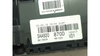 CUADRO INSTRUMENTOS VOLKSWAGEN PASSAT ALLTRACK (2012-2014) - L.7075739 / 3AA920870D