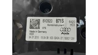 CUADRO INSTRUMENTOS AUDI A3 SPORTBACK (2012-) 2.0 TDI 150CV 1968CC - L.7102901 / 8V0920871S