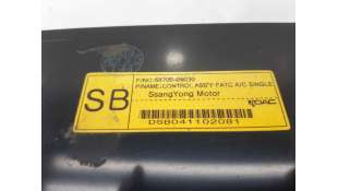 MANDO CLIMATIZADOR SSANGYONG REXTON (2004-) 2.7 XDI 163CV 2696CC - L.7137401 / 6870008030 2
