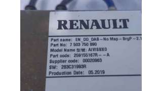 SISTEMA NAVEGACION GPS RENAULT CLIO V (2019-) 1.5 BLUE DCI 85 (B7AG) 86CV 1461CC - L.7137536 / 7503750890