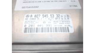CENTRALITA MOTOR UCE MERCEDES-BENZ CLASE A (1998-2001) A 160 CDI (168.007) 60CV 1689CC - L.7309518 / A0275455332