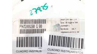 CUADRO INSTRUMENTOS CITROEN C3 I (2002-) 1.4 I BIVALENT 73CV 1360CC - L.7349833 / 9652008280