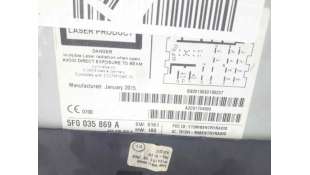 SISTEMA AUDIO / RADIO CD SEAT LEON ST (2013-) 1.6 TDI 105CV 1598CC - L.7360381 / 5F0035869A 2