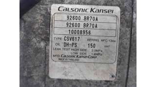 COMPRESOR AIRE ACONDICIONADO NISSAN QASHQAI / QASHQAI +2 I (2007-2013) 2.0 DCI 150CV 1995CC - L.7441707 / 92600BR70A