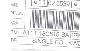 SISTEMA AUDIO / RADIO CD FORD TRANSIT CONNECT (2002-2013) 1.8 TDCI 90CV 1753CC - L.7477645 / AT1T18C815BA