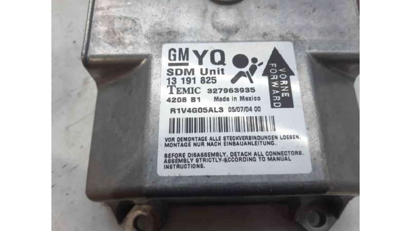 CENTRALITA AIRBAG OPEL ASTRA H (2004-2010) 1.7 CDTI (L48) 100CV 1686CC - L.7504880 / 13191825 CENTRALITA AIRBAG OPEL ASTRA H (2004-2010) 1.7 CDTI (L48) 100CV 1686CC - L.7504880 / 13191825