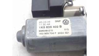MOTOR ELEVALUNAS TRASERO DERECHO VOLKSWAGEN JETTA III (2005-2010) 1.9 TDI 105CV 1896CC - L.7505227 / 1K5839402B