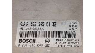 CENTRALITA MOTOR UCE MERCEDES-BENZ CLASE E (1999-2002) E 270 CDI (210.016) 170CV 2685CC - L.7505837 / A0225458132