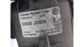 COMPRESOR AIRE ACONDICIONADO NISSAN QASHQAI / QASHQAI +2 I (2007-2013) 2.0 141CV 1997CC - L.7519603 / 92600JD200