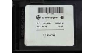 ELEVALUNAS TRASERO DERECHO VOLKSWAGEN TOUAREG (2003-2010) 2.5 R5 TDI 174CV 2461CC - L.7523592 / 7L6839730