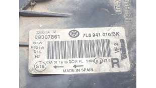 FARO DERECHO VOLKSWAGEN TOUAREG (2002-2010) 5.0 V10 TDI 313CV 4921CC - L.7530153 / 7L6941016BK 2