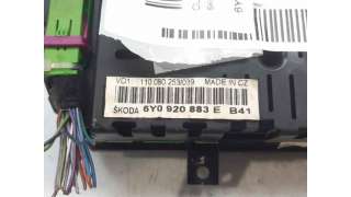 CUADRO INSTRUMENTOS SKODA FABIA I (2005-2008) 1.4 TDI 70CV 1422CC - L.7531314 / 6Y0920883E