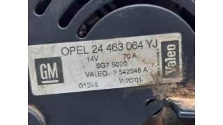 ALTERNADOR OPEL ZAFIRA A LIMUSINA (2000-2005) 2.0 DTI 16V (F75) 101CV 1995CC - L.7642181 / 24463064