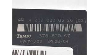 MODULO ELECTRONICO MERCEDES-BENZ CLK (2002-2009) 270 CDI (209.316) 170CV 2685CC - L.7785172 / A2098200326