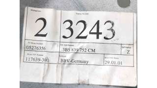 ELEVALUNAS TRASERO DERECHO VOLKSWAGEN PASSAT (2000-2005) 1.9 TDI 130CV 1896CC - L.7864246 / 3B5839656C