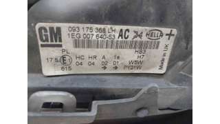 FARO IZQUIERDO OPEL ASTRA G FASTBACK (1999-2005) 2.0 DTI 16V (F08, F48) 101CV 1995CC - L.7872815 / 093175368